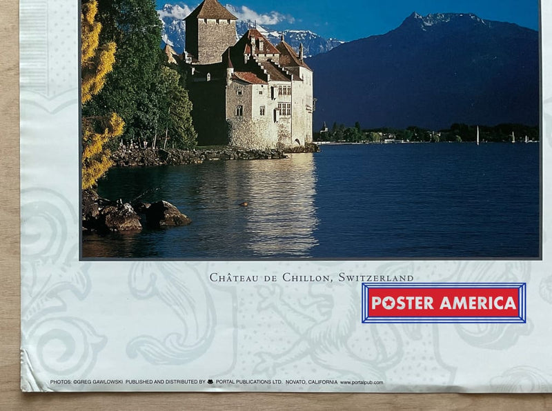 Load image into Gallery viewer, Castles Of The World Scenic Landscape Slim Print 12 X 36

