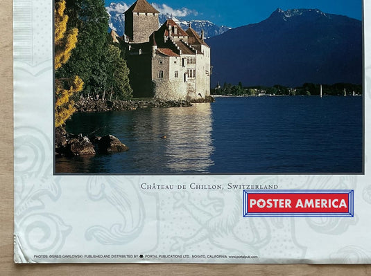 Castles Of The World Scenic Landscape Slim Print 12 X 36