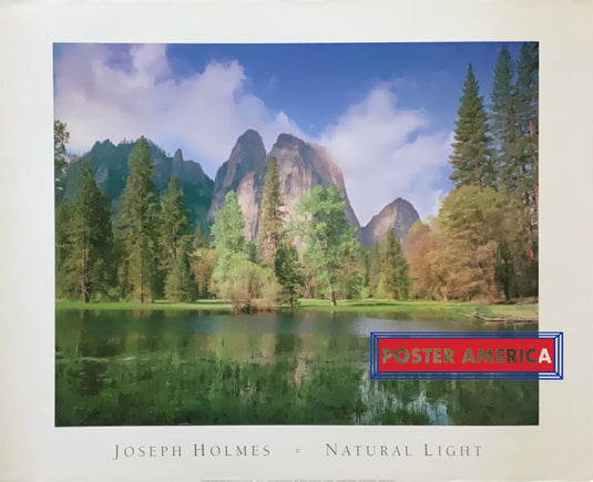 Cathedral Rocks With Moon By Joseph Holmes Yosemite Poster 26 X 32