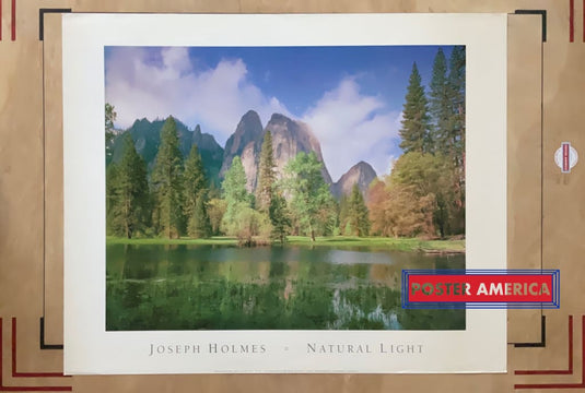 Cathedral Rocks With Moon By Joseph Holmes Yosemite Poster 26 X 32