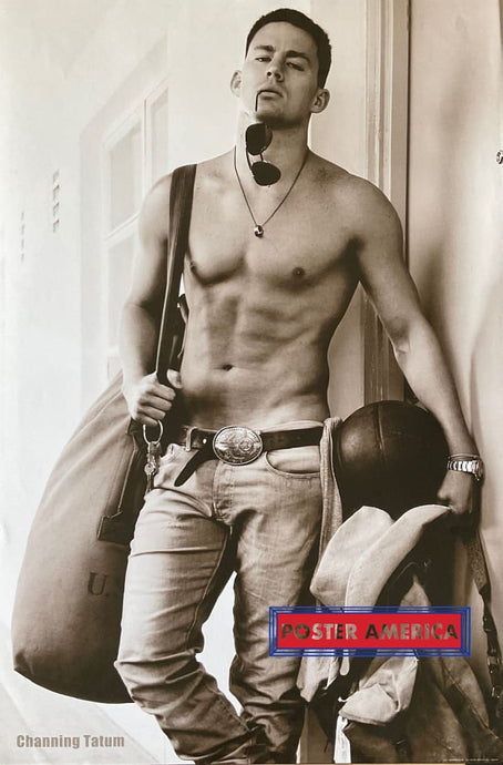 Channing Tatum Black & White Modeling Shot Poster 24 X 36