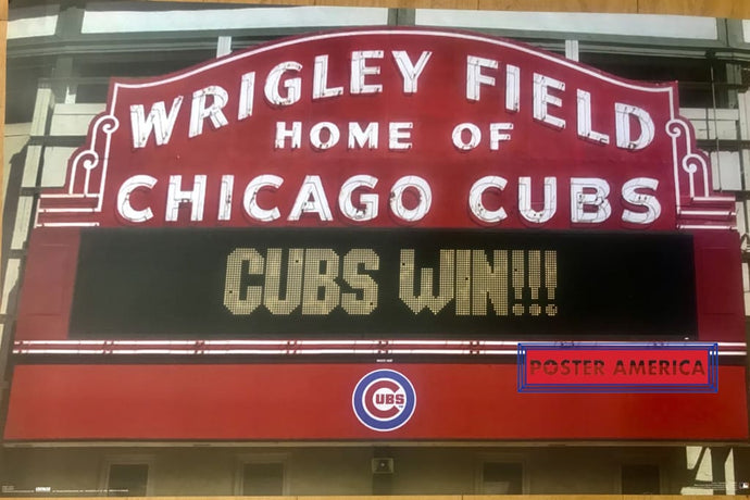 Chicago Cubs Wrigley Field Canadian Import Poster 22 X 34