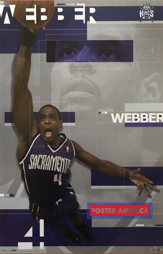 Chris Webber White Sacramento Kings Throwback Basketball Jersey