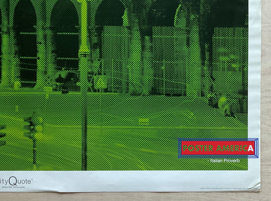 City Quote Roman Coliseum Inspirational Uk Import Poster 24 X 36