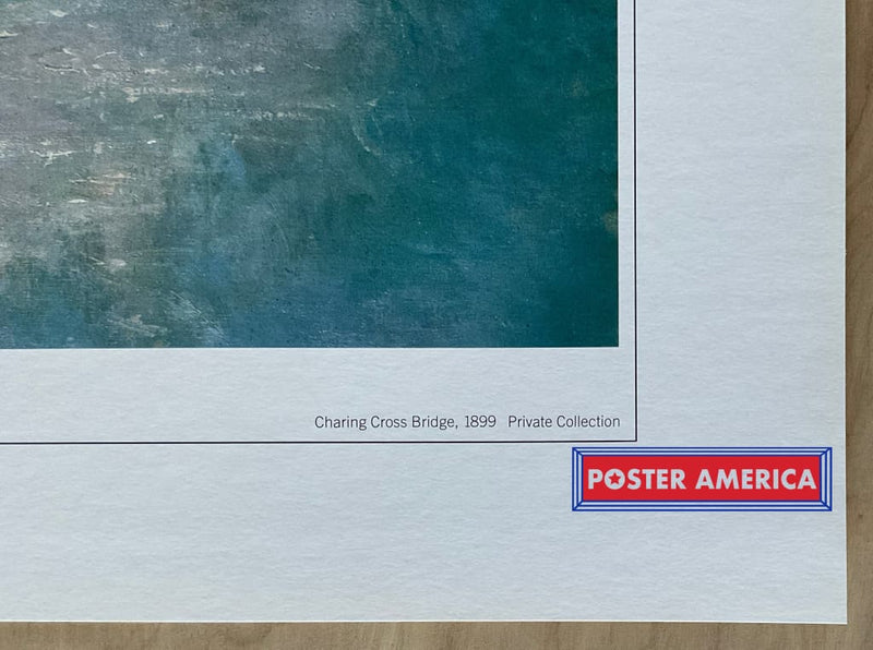 Load image into Gallery viewer, Claude Monet Charing Cross Bridge Vintage Italian Import Art Print 23.5 X 31.5 Fine
