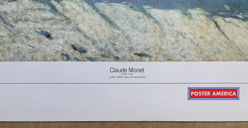 Load image into Gallery viewer, Claude Monet La Pie Vintage Italian Import Art Print 23.5 X 31.5
