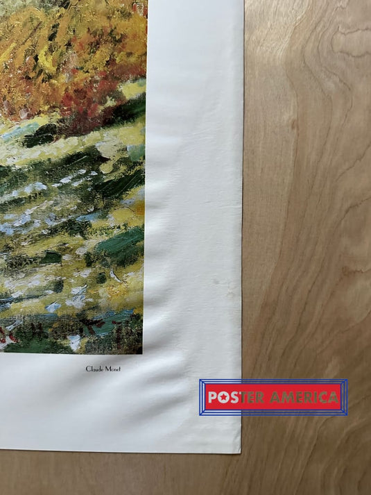 Claude Monet Leparc Monceau Paris Fine Art Print 21.5 X 28.5 Vintage Fine Art Print