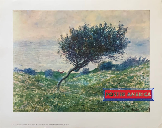 Claude Monet Sea Coast At Trouville Vintage Fine Art Print 22.5 X 28.5 Poster