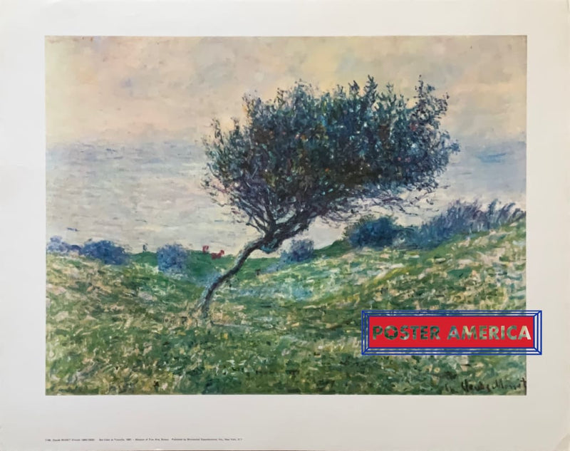 Load image into Gallery viewer, Claude Monet Sea Coast At Trouville Vintage Fine Art Print 22.5 X 28.5 Poster
