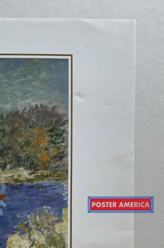 Claude Monet The Bassin At Argenteuil Vintage 1995 20 X 28 Fine Art Print Poster