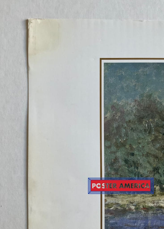 Claude Monet The Bassin At Argenteuil Vintage 1995 20 X 28 Fine Art Print Poster