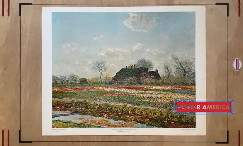 Load image into Gallery viewer, Claude Monet Tulip Fields At Sassenheim Vintage Shorewood Art Print 22.5 X 28.5 Vintage Fine Art
