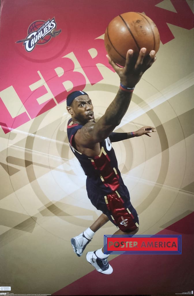Load image into Gallery viewer, Cleveland Cavaliers Lebron James 2009 22.5 X 34 Poster
