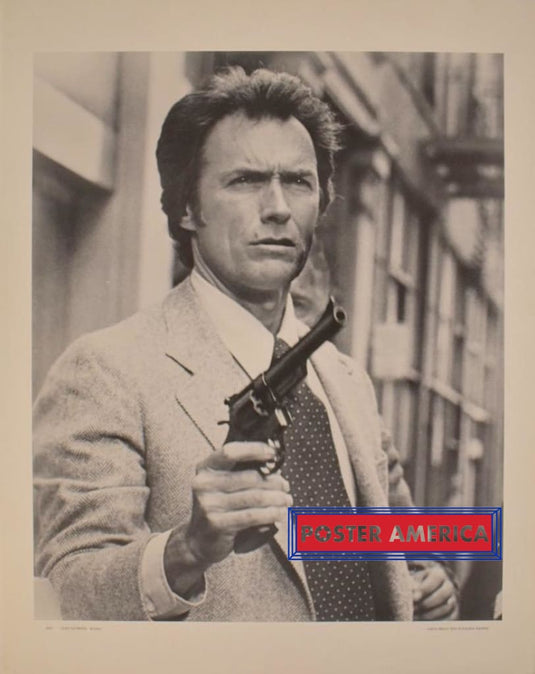 Clint Eastwood Revolver Black And White Poster