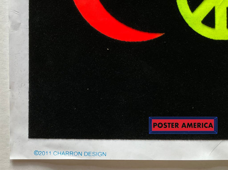 Load image into Gallery viewer, Coexist Peace Sign Black Light Poster 23 X 35
