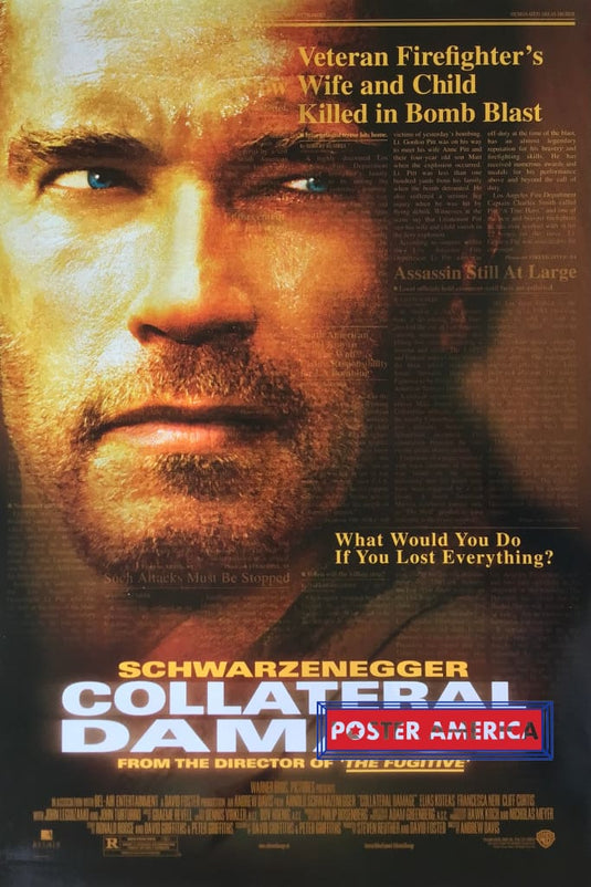 Collateral Damage Vintage Double Sided One-Sheet Movie Poster 27 X 40 Posters Prints & Visual