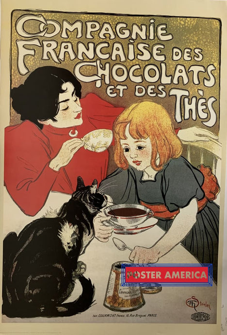 Compagnie Francaise Des Chocolats Et Thes Poster 24 X 36