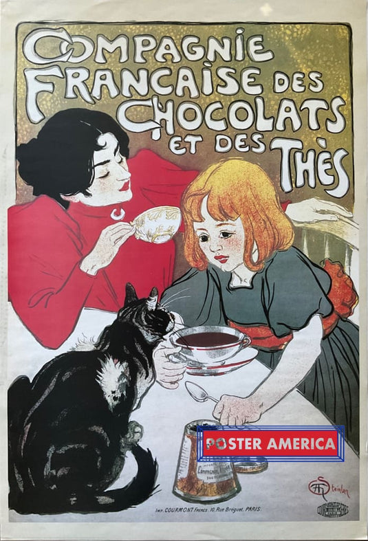 Compagnie Francaise Des Chocolats Et Thes Poster 24 X 36