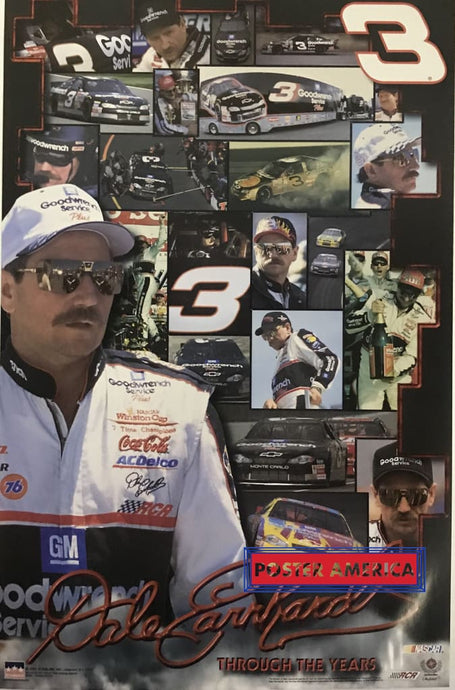 Dale Earnhardt Through The Years 2001 Collage Poster 23 X 35