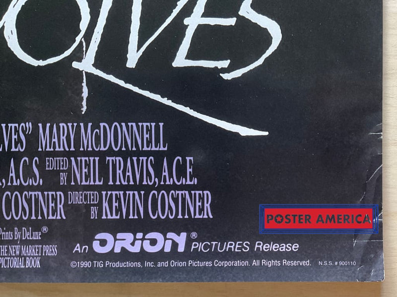 Load image into Gallery viewer, Dances With Wolves Vintage Original 1990 One-Sheet Movie Poster 27 X 39
