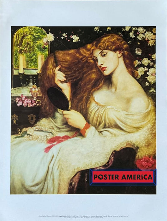 Dante Gabriel Rossetti Lady Lilith Vintage Art Print 19 X 25 Posters Prints & Visual Artwork