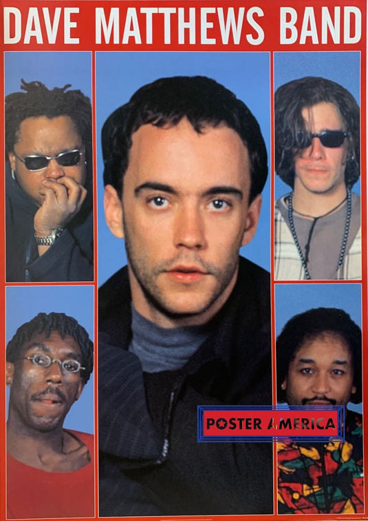 Dave Matthews Band Group Collage 1999 Vintage Poster 24 X 34 Vintage Poster