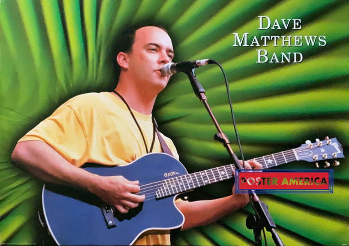 Dave Matthews Band Horizontal Green Vintage Poster 24 X 34