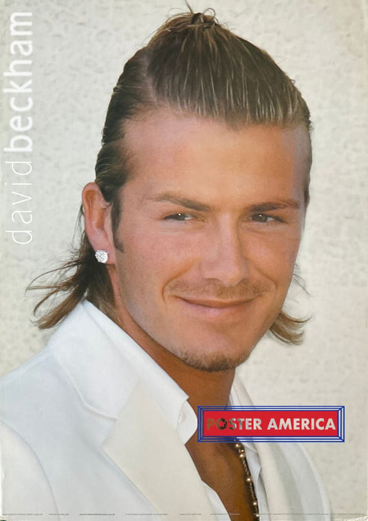 David Beckham Headshot Vintage 2003 Uk Import Poster 24 X 34