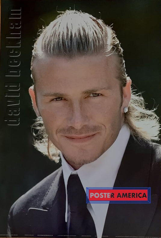 David Beckham Soccer Star Vintage U.k. Import Poster 2003 24 X 35.5 Wearing A Suit & Tie