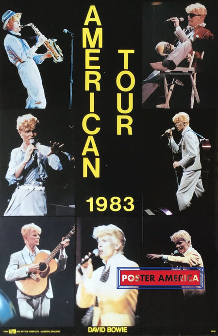 David Bowie 1983 American Tour Poster 22.5 X 34 Posters Prints & Visual Artwork