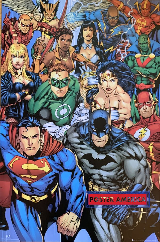 Dc Comics Character Collage Poster 24 X 36