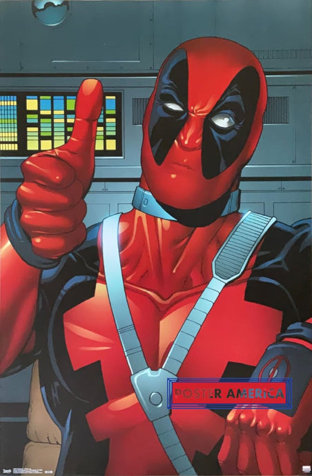 Deadpool Thumbs Up Marvel Poster 22.5 X 34