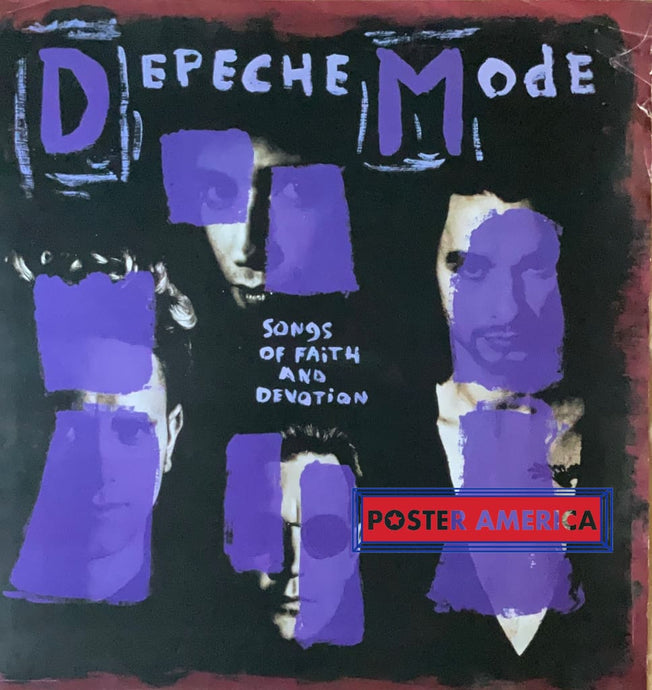 Depeche Mode Songs Of Faith And Devotion Original 1993 Poster 30 X Vintage