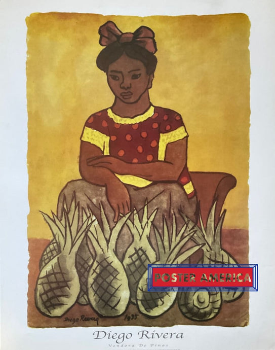 Díego Rívera Vendora De Pínas 22 X 28 Art Print 1998 Poster