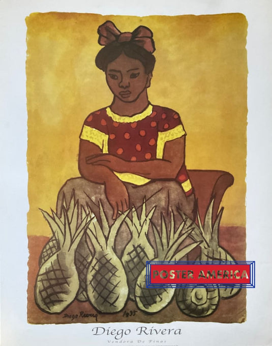 Díego Rívera Vendora De Pínas 22 X 28 Art Print 1998 Poster