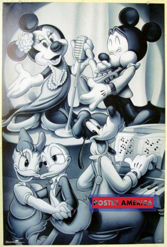 Disney Jam Session Donald Duck Mickey Mouse Poster 23 X 35 Vintage Poster