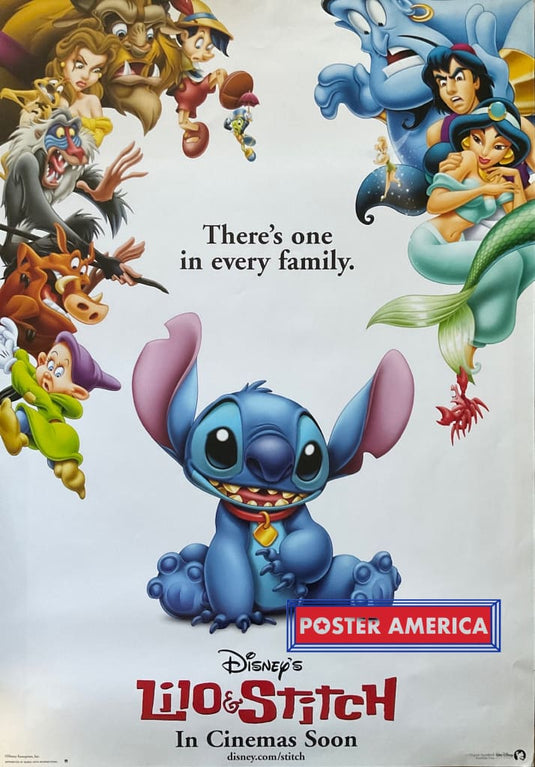 Disneys Lilo & Stitch Vintage Original 27 X 39 Movie Poster Vintage Poster