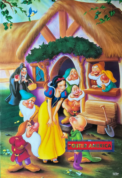 Disneys Snow White And The Seven Dwarves Vintage Movie Poster 24 X 35