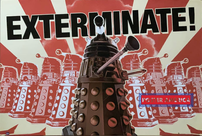 Doctor Who Exterminate Poster 24 X 36