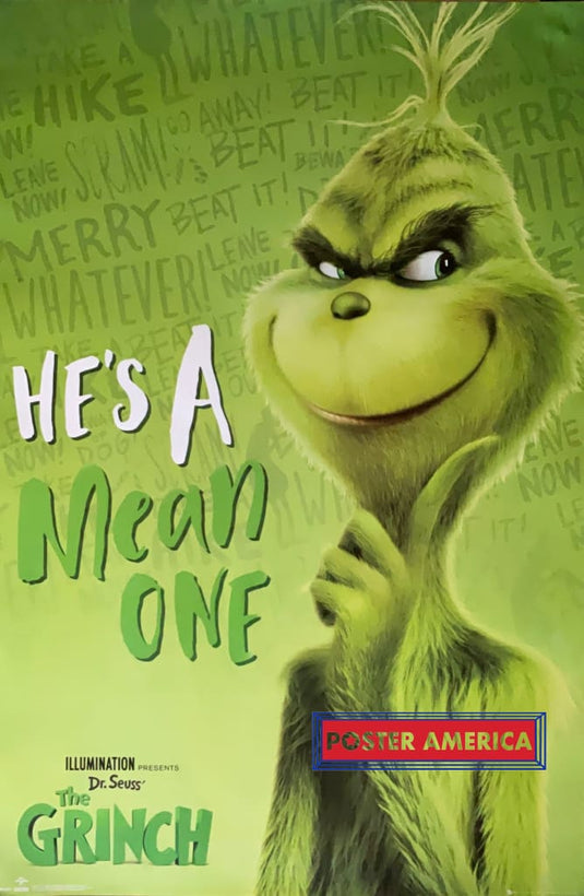 Dr. Seuss The Grinch Reproduction U.k. Import Poster 24 X 36