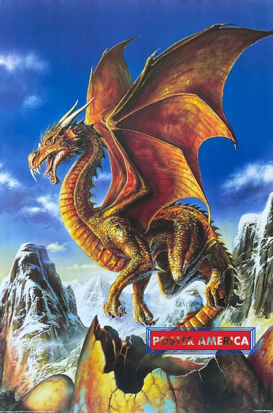 Dragon Artwork By Bob Eggleton Canadian Import Poster 24 X 36 Vintage Poster