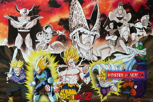 Dragon Ball Z Character Collage Poster 24 x 36 - Poster