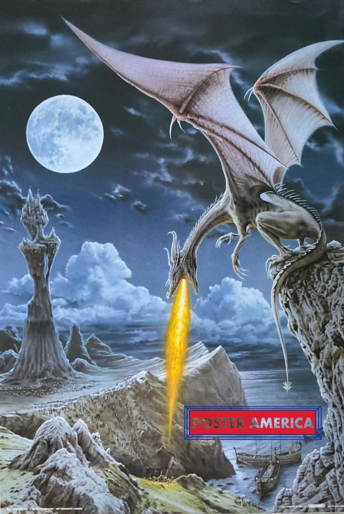 Load image into Gallery viewer, Dragon Spit By Robert Koni Vintage 1993 21.5 X 32 Poster
