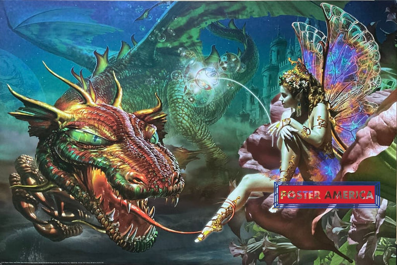 Load image into Gallery viewer, Dragons Dream Mythical Creatures Art Poster 24 X 36
