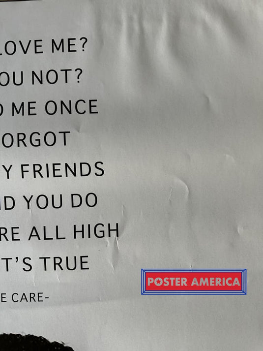 Drake Take Care Album Quote Poster 24 X 36