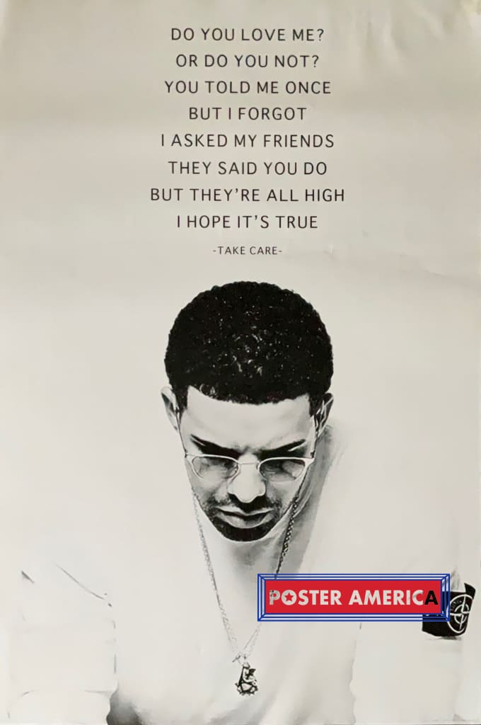 Load image into Gallery viewer, Drake Take Care Album Quote Poster 24 X 36
