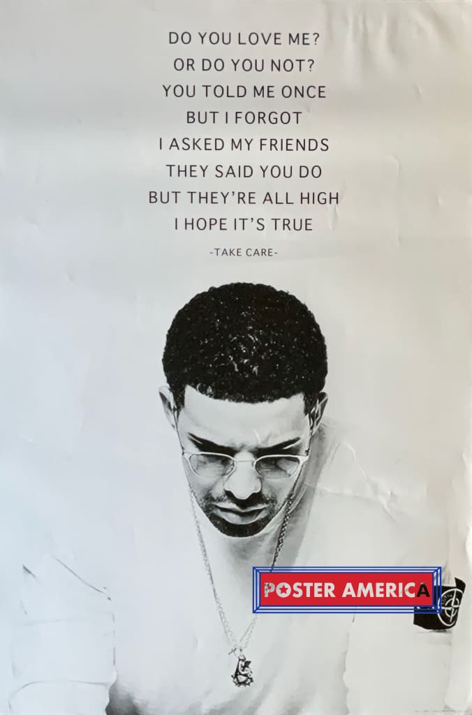 Load image into Gallery viewer, Drake Take Care Album Quote Poster 24 X 36
