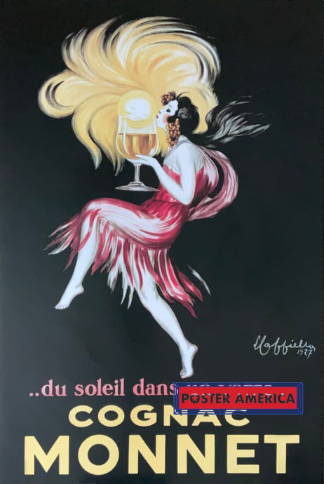 Du Soleil Dans Un Verre.. Cognac Monnet French Ad Poster 24 X 36
