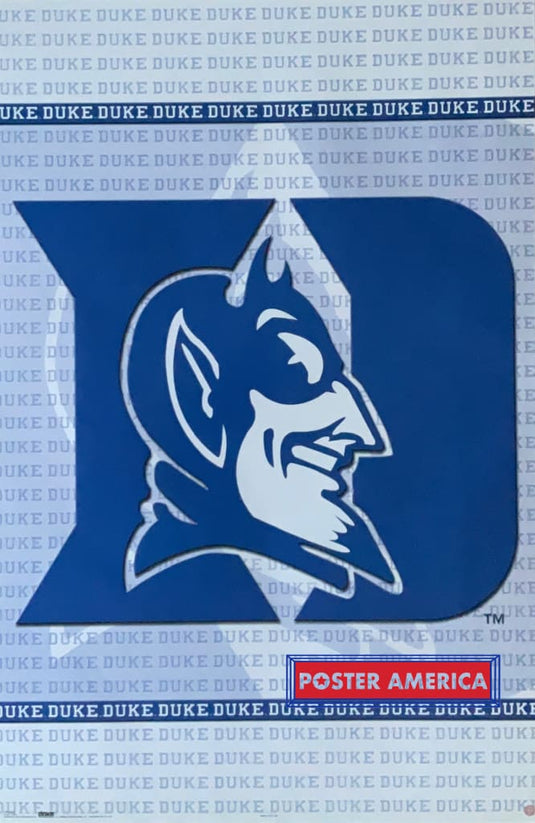 Duke Blue Devils Logo Poster 22.5 X 34