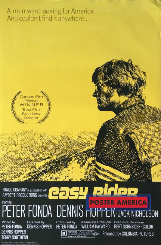 Easy Rider Promotional Movie Poster 24 X 36 Posters Prints & Visual Artwork